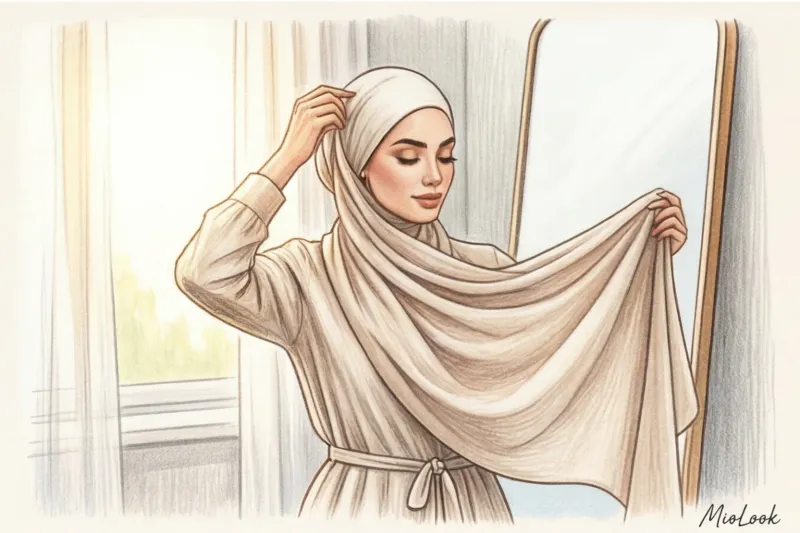 Летний хиджаб: как выбрать дышащую ткань и способ повязывания - 8