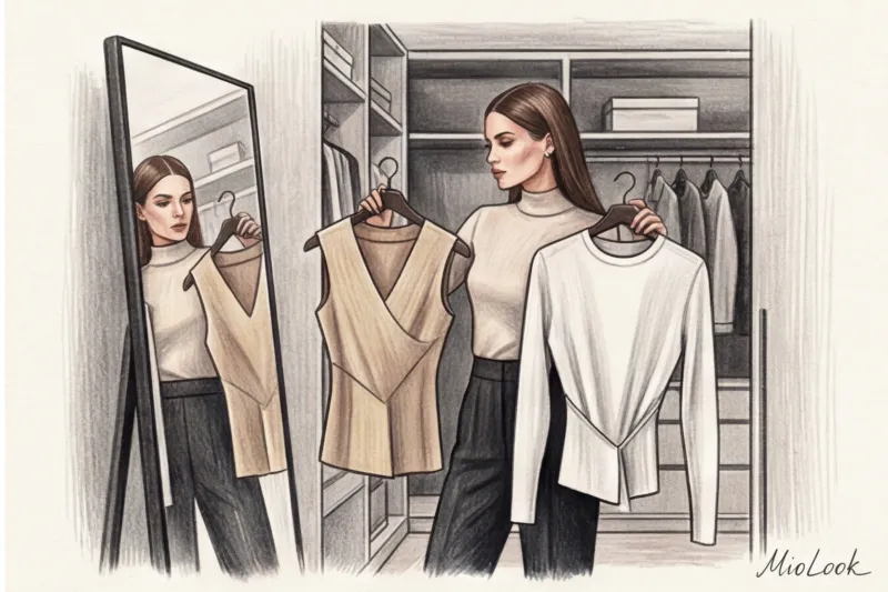 Как визуально удлинить шею: горловины, украшения и прически - 6