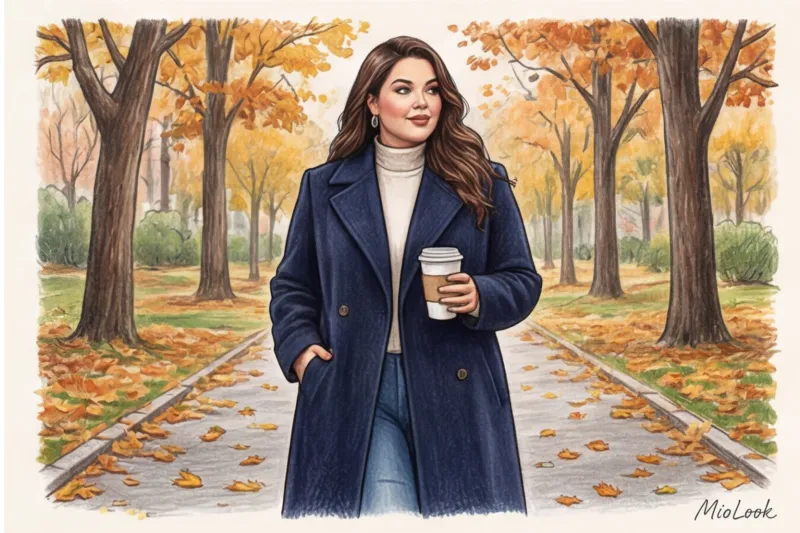 Верхняя одежда для полных женщин: как выбрать стройнящие фасоны - 6