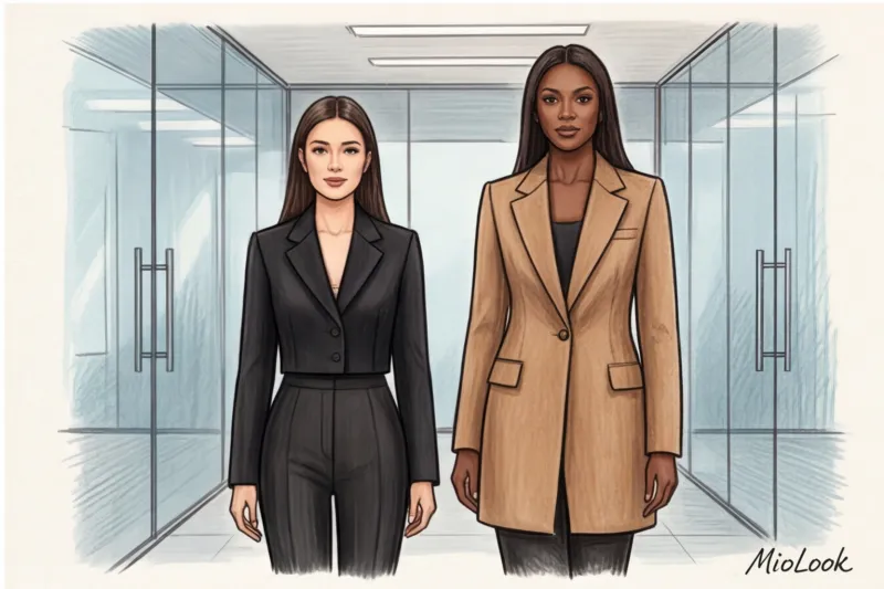 Как выбрать базовый пиджак или жакет с учетом пропорций фигуры - 9