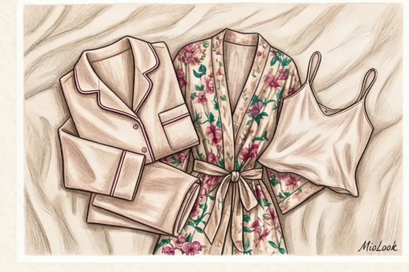 Шелковые пижамы и кимоно: эстетика и женственность в домашнем гардеробе - 7