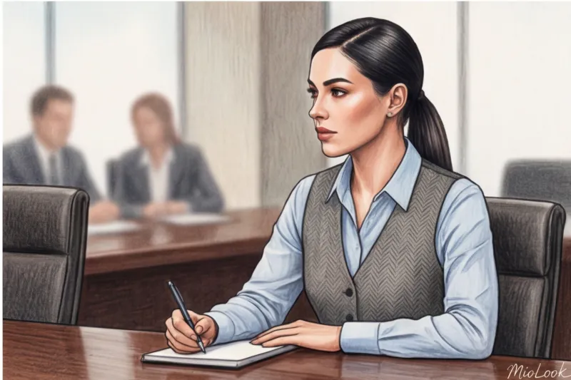 Прически в стиле Office Siren: крабики, небрежные пучки и гладкие хвосты - 9