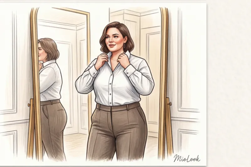 Тип фигуры «яблоко» у полных: как составить базу и скрыть живот - 6