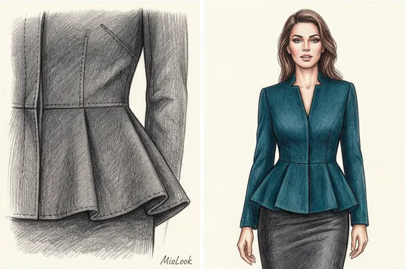 Пеплум (баска): что это такое, виды и с чем носить