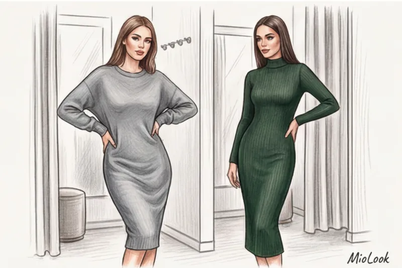 Трикотажное платье: как подобрать фасон по фигуре и скрыть недостатки - 8
