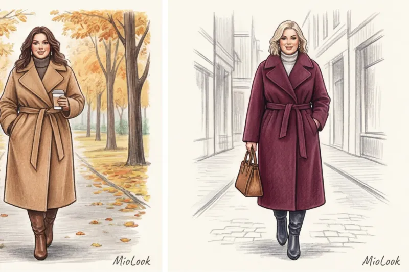 Верхняя одежда для полных женщин: фасоны, которые стройнят - 3