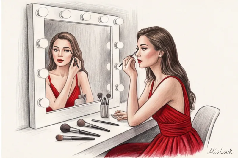 Какой макияж подходит к красному платью: идеи для брюнеток и блондинок - 6