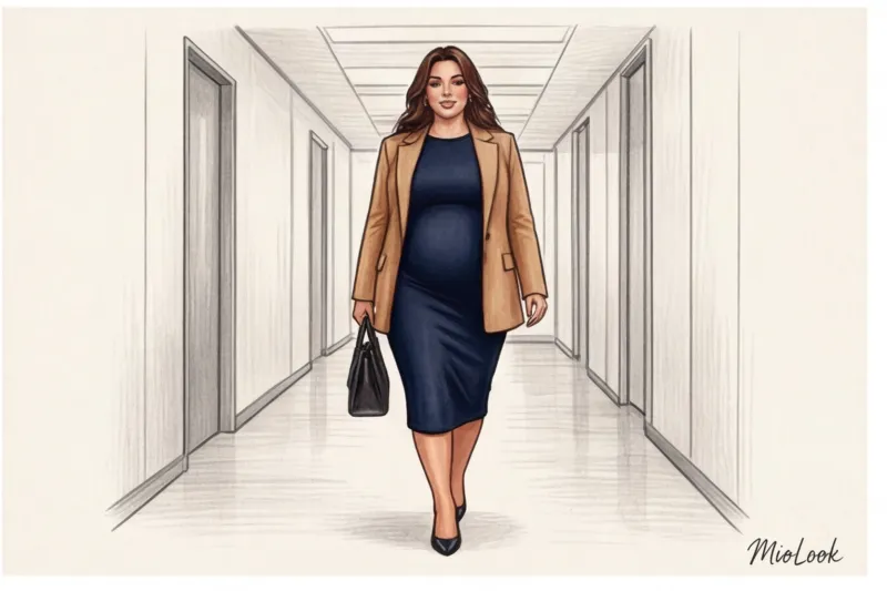 Деловая одежда больших размеров для беременных: правила выбора - 9