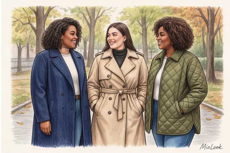 Верхняя одежда для полных женщин: как выбрать стройнящие фасоны - 3