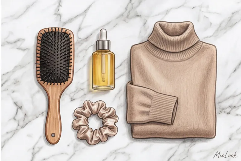 Идеальная прическа под водолазку и одежду с закрытым горлом - 6