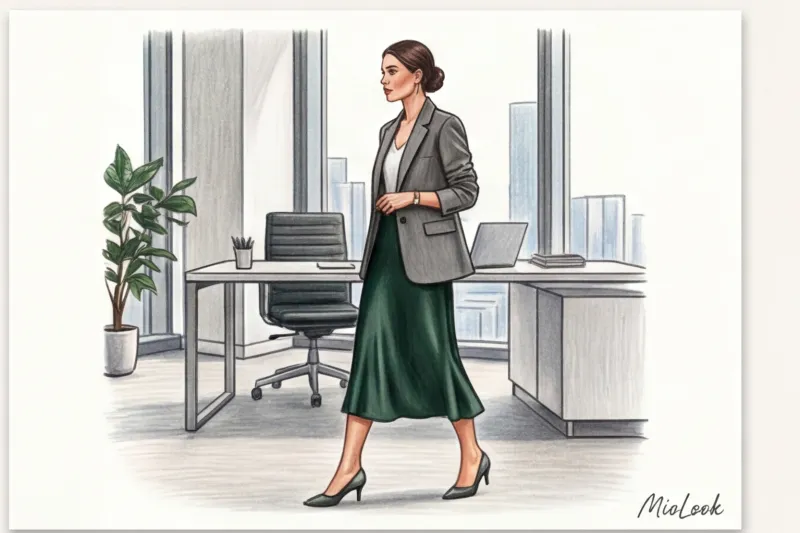 Шелковая юбка-комбинация: с чем носить в разные сезоны - 6