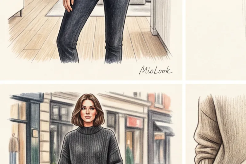 Как носить объемный свитер оверсайз и не прибавлять себе лишних килограммов - 4