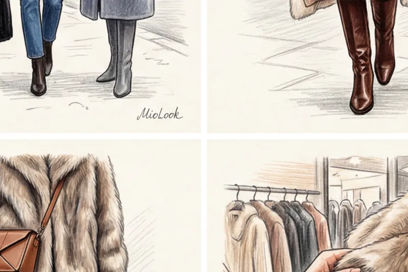 Шубы из экомеха: актуальные фасоны и правила стилизации - 5