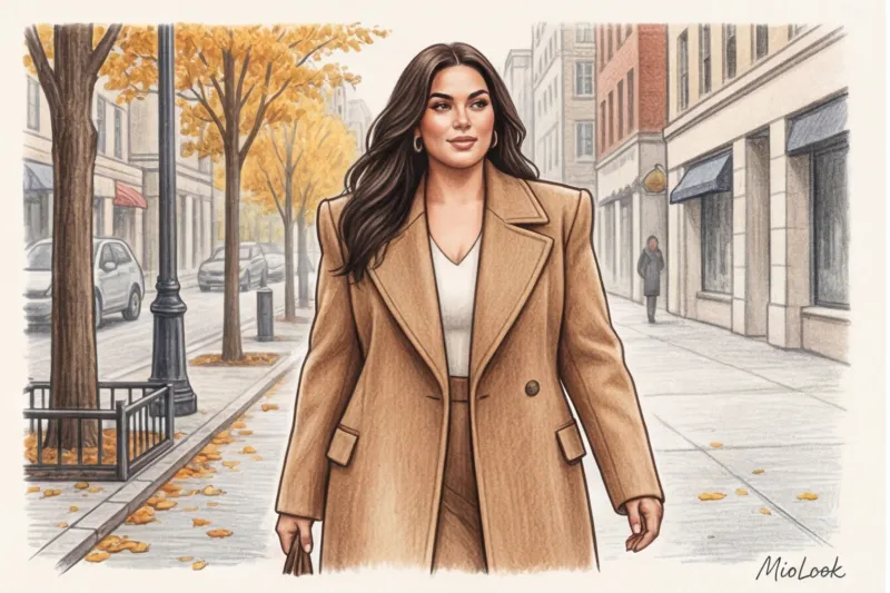 Outerwear for plus-size women: slimming styles