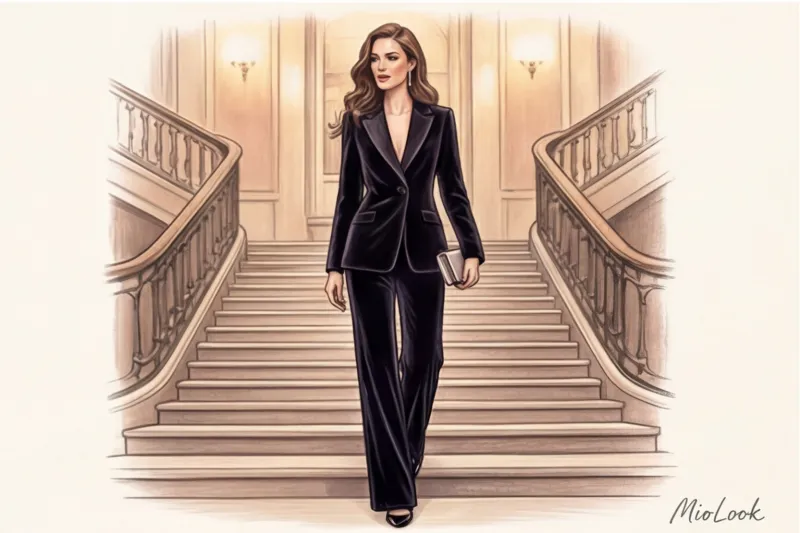 Женский брючный костюм на вечер: как выбрать и с чем носить - 7