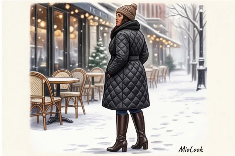 Зимняя мода для полных: как стильно одеваться девушкам plus size - 9