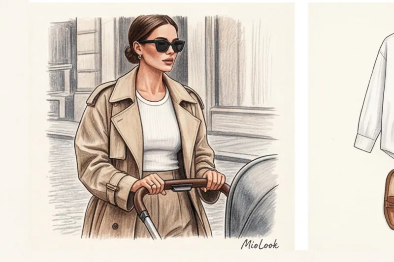 Образы для прогулок с коляской: стильный кэжуал для мам на ГВ - 7