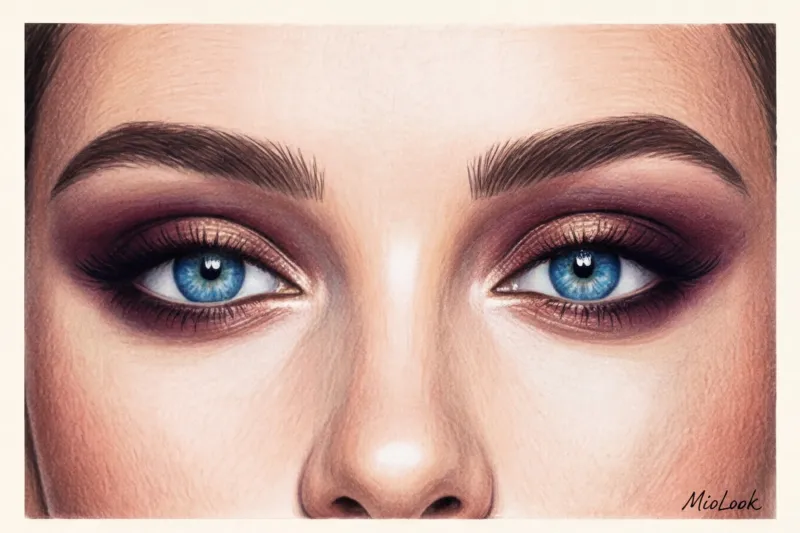 Вечерний макияж для голубых и серых глаз: лучшие идеи - 2