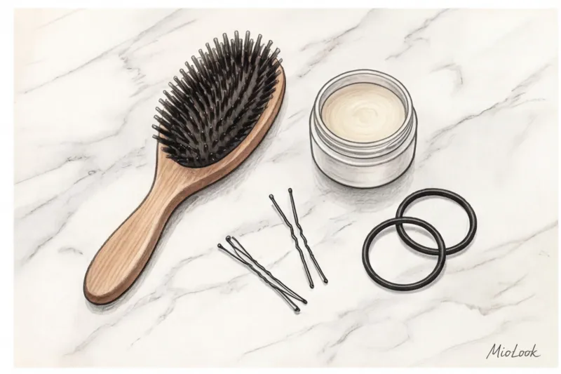 Трендовая гладкая укладка: идеальный хвост и пучок без петухов - 4