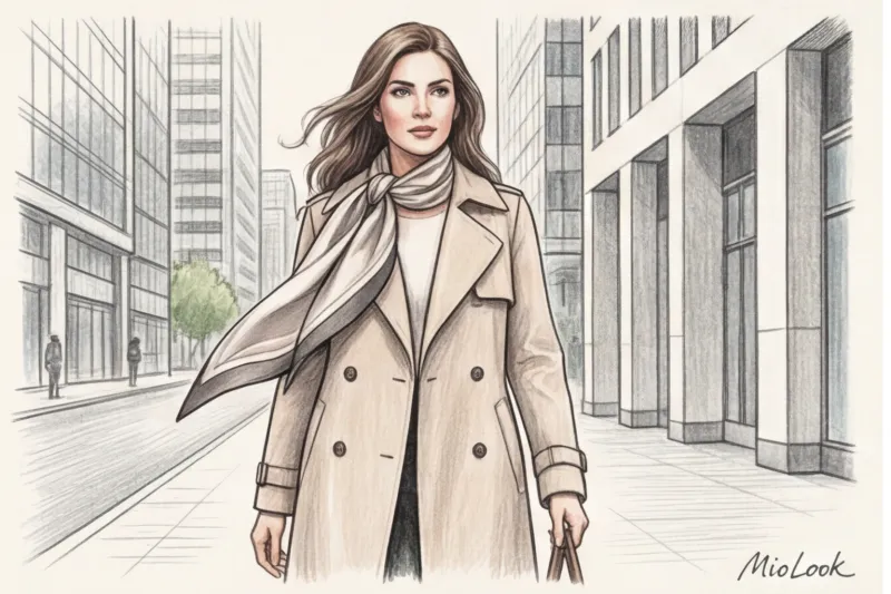 Шелковый платок в деловом гардеробе: как носить, чтобы выглядеть статусно - 4