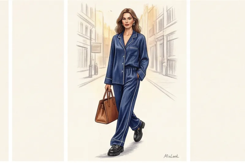 Костюмы в пижамном стиле: как носить в городе и не выглядеть по-домашнему - 8