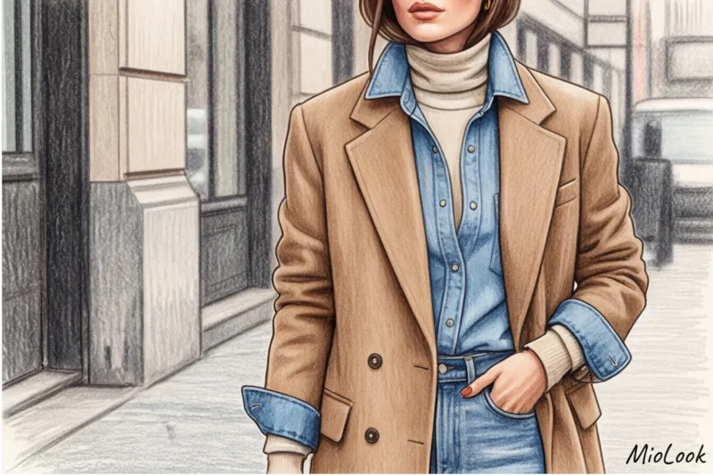 Джинсовая рубашка в женском гардеробе: идеи многослойных образов - 3