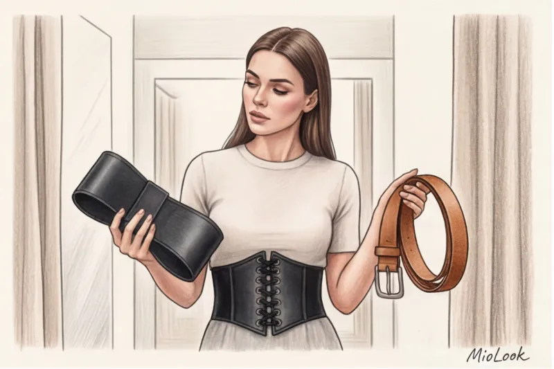 How to Wear a Belt to Hide Your Belly: Stylist Tips