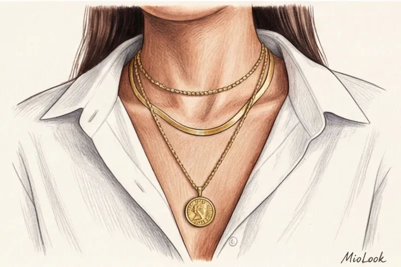 Многослойность в украшениях: как красиво носить несколько цепочек - 8