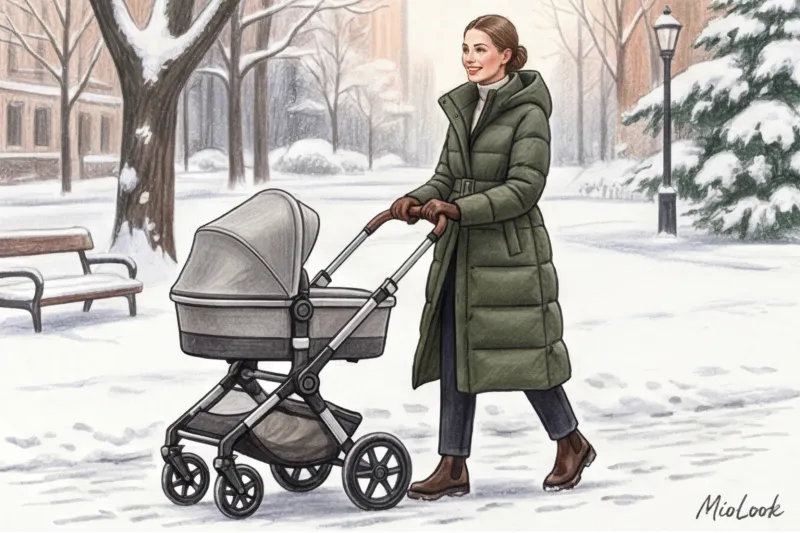 Зимний гардероб мамы: как не замерзнуть на прогулке с коляской и выглядеть стильно - 2