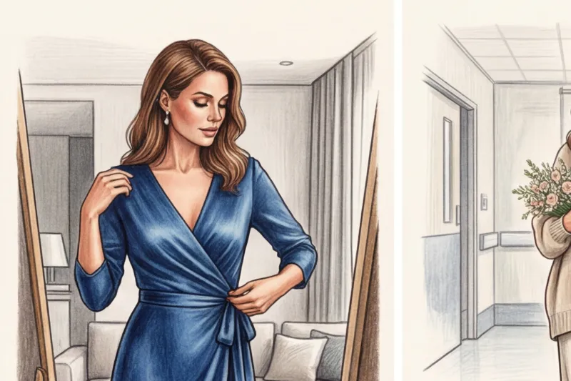 Нарядная одежда для кормящих: образы на праздник, крестины и выписку - 2