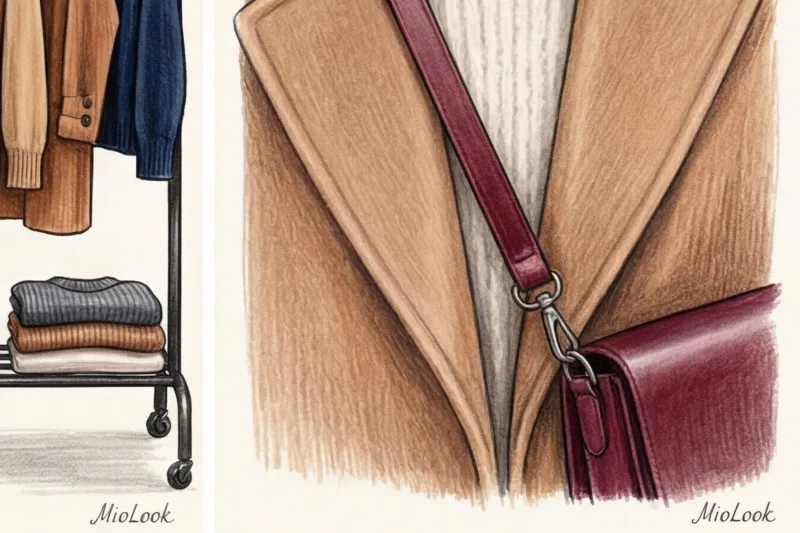 Осенний кэжуал: уютные повседневные образы с пальто, тренчами и свитером - 9