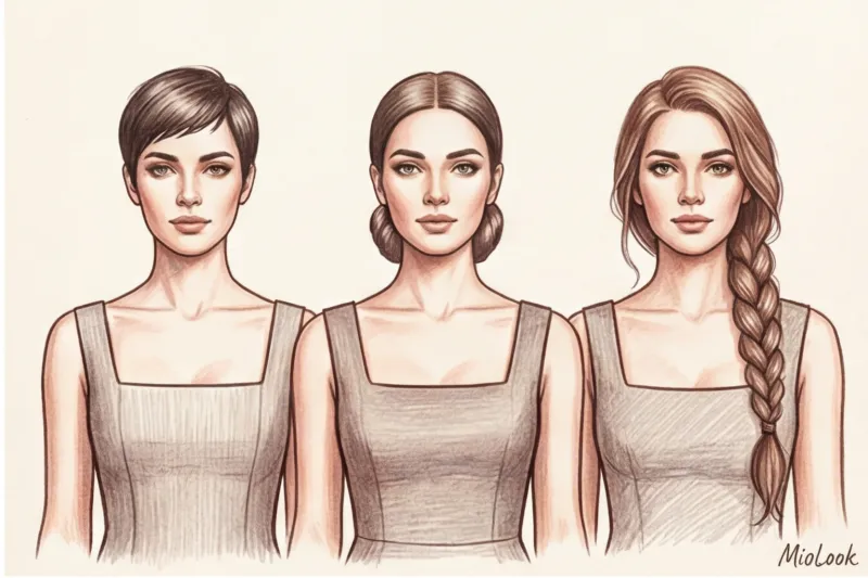 Прически под квадратный вырез: балансируем геометрию образа - 3