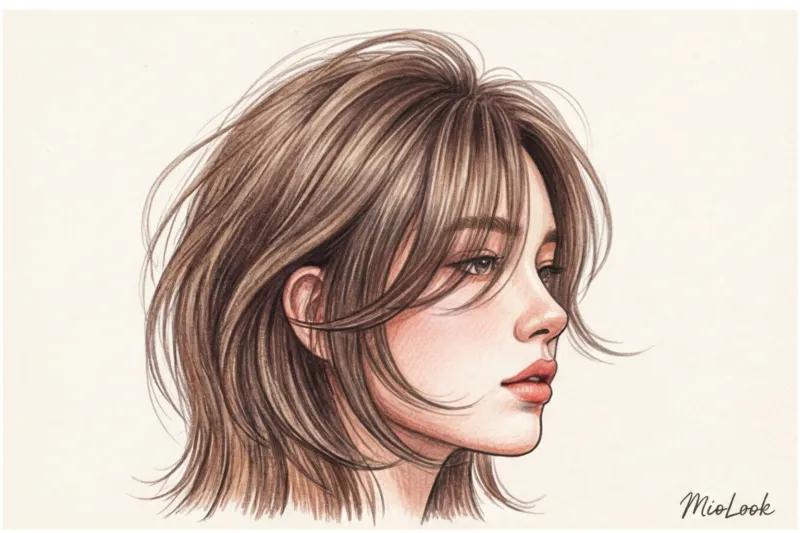 Трендовые корейские женские стрижки и прически в стиле K-pop - 2