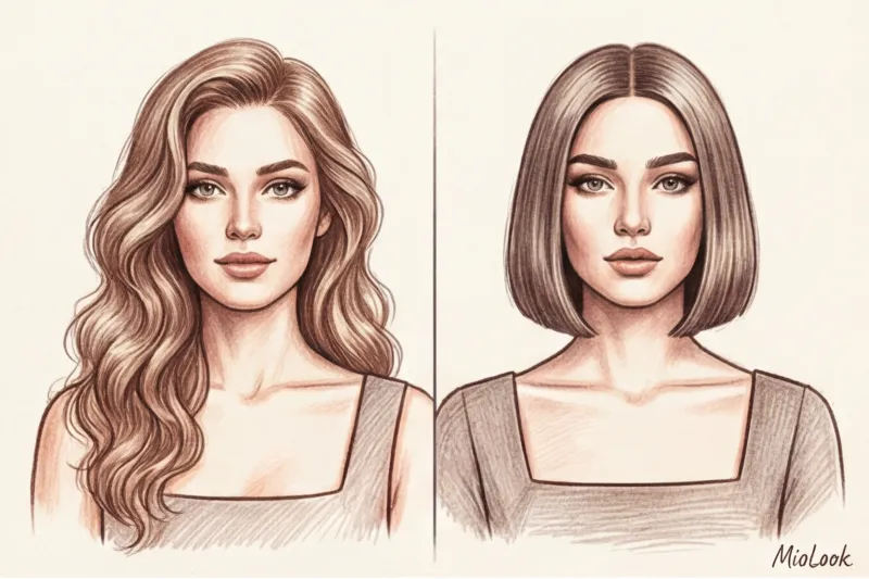 Прически под квадратный вырез: балансируем геометрию образа - 2