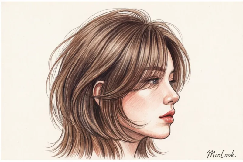 Трендовые корейские женские стрижки и прически в стиле K-pop - 9