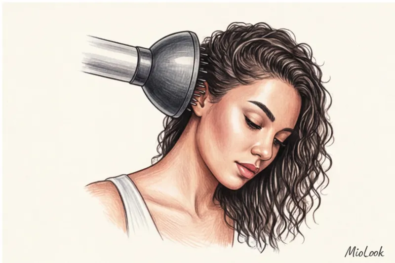 Повседневная укладка кудрявых и пушистых волос - 9