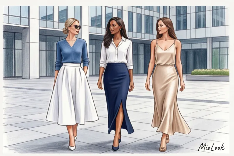 Летние юбки макси: актуальные фасоны и идеи образов для скромного стиля - 3