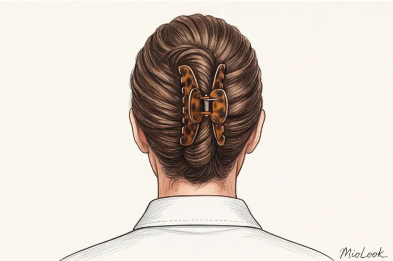 Прически в стиле Office Siren: крабики, небрежные пучки и гладкие хвосты - 8