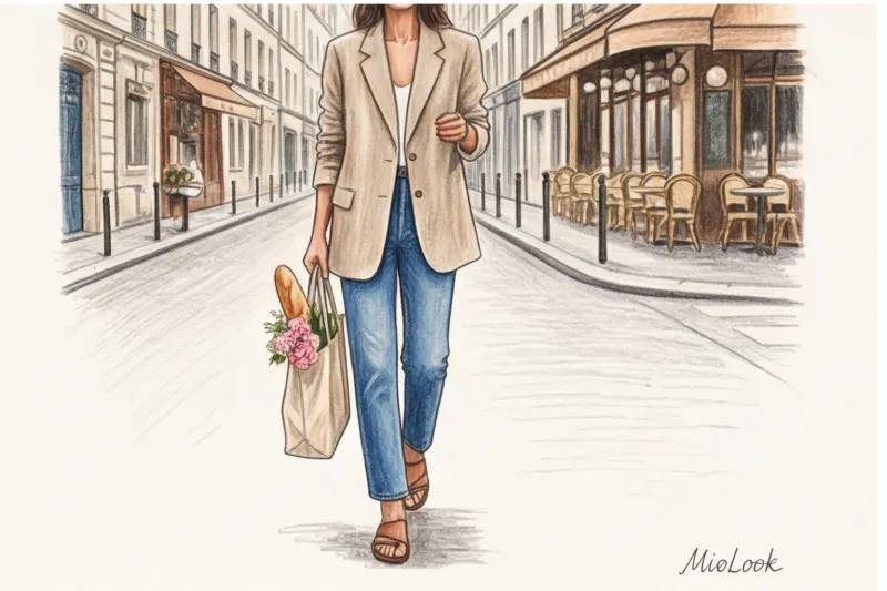 Летний стиль парижанок: платья с запахом, эспадрильи и соломенные сумки - 7