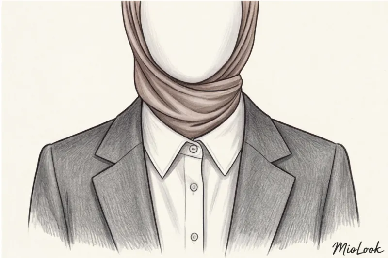 Деловой стиль с хиджабом: строгие и элегантные образы для офиса - 9