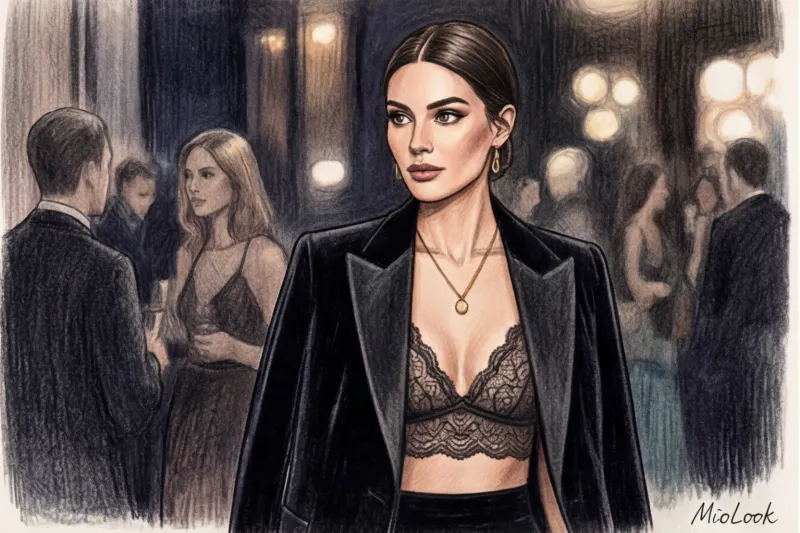 Бралетт под пиджак: как носить бельевой топ в деловых и вечерних аутфитах - 4