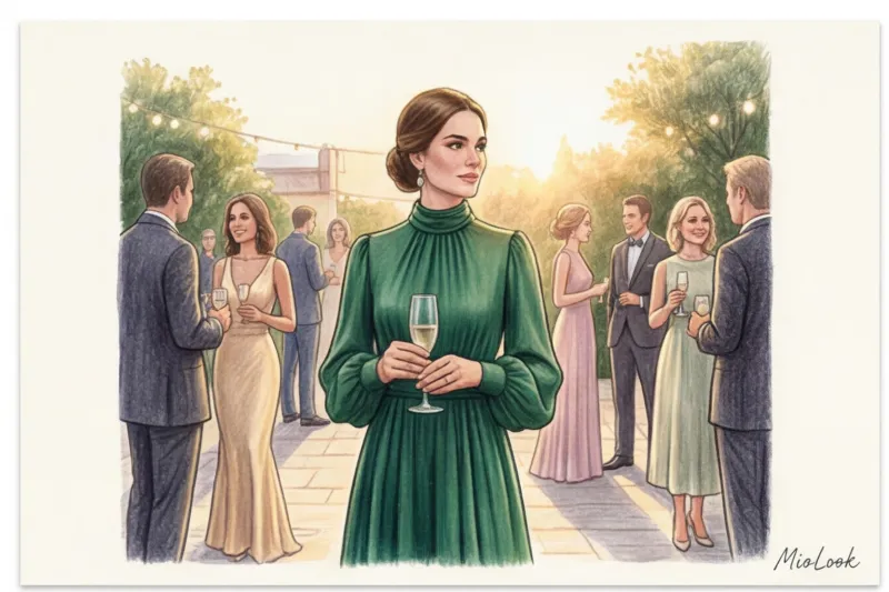 Закрытые вечерние платья на лето: образы для торжеств