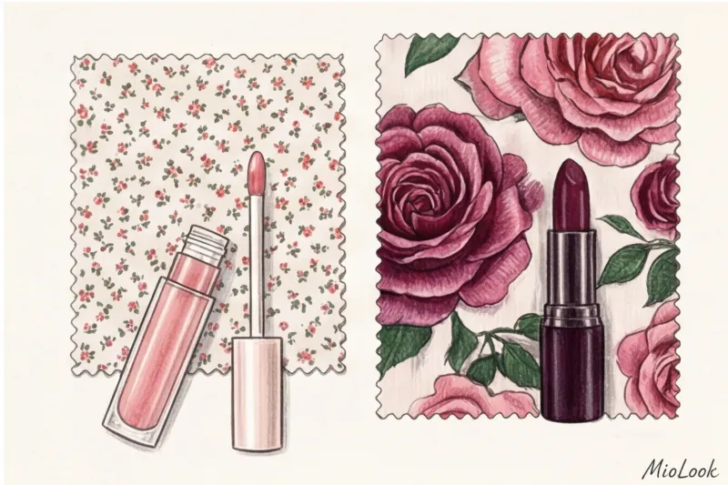 Нежный макияж под платье в цветочек и романтичный стиль - 9