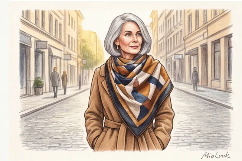 Аксессуары для женщин 50+: как правильно носить шарфы, сумки и украшения - 7