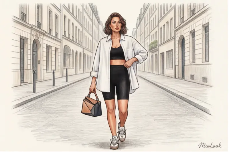 Cycling shorts with a shirt: how to create a stylish summer look