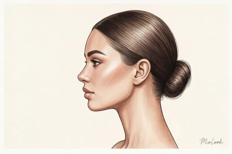 Прически в стиле Clean Girl: гладкий пучок и идеальные локоны - 9