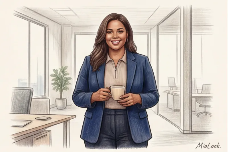 Sports casual for plus-size women: stylish office looks