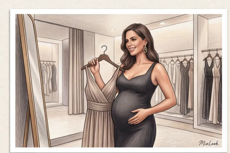 Звичайні сукні для вагітних: стильні ошатні образи