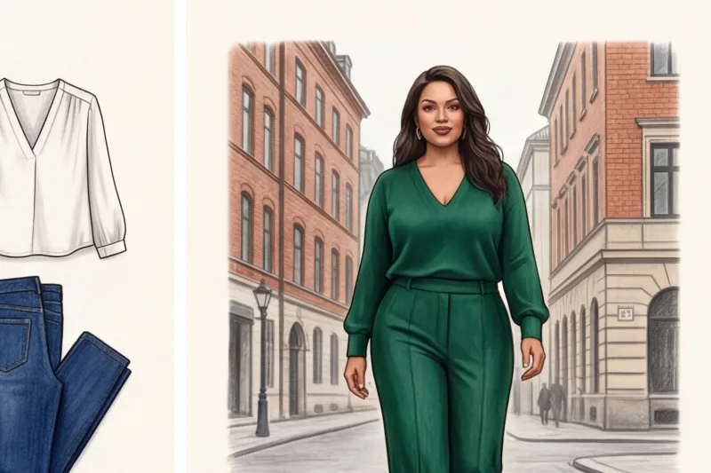 Базовый гардероб для полных женщин 40 лет: правила коррекции фигуры - 3