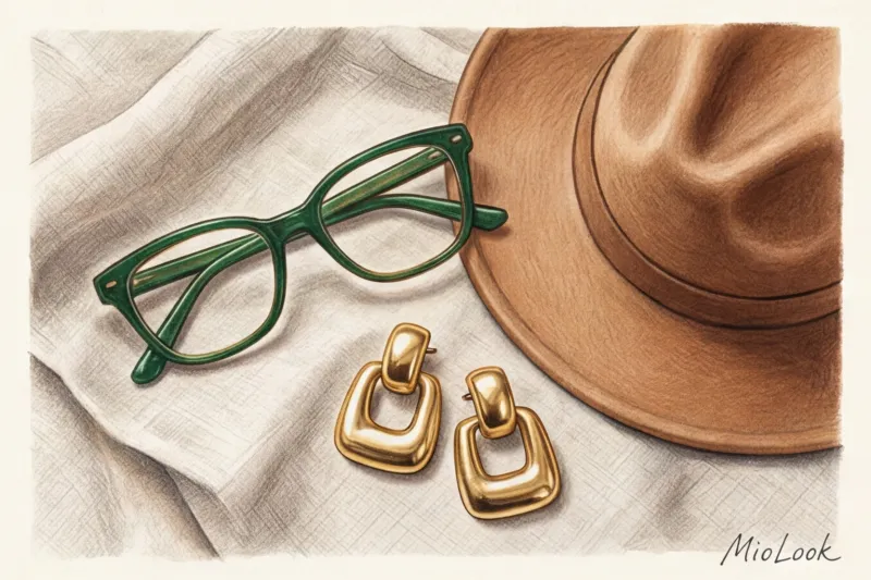 Очки, шляпа и крупные серьги: как сочетать аксессуары в портретной зоне - 5